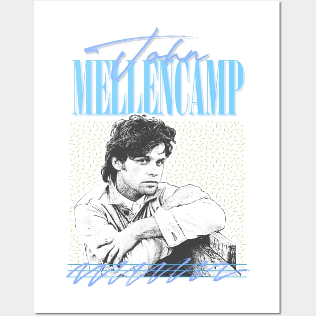 John J. Mellencamp ///// Retro 80s Fan Art Design Wall Art by DankFutura